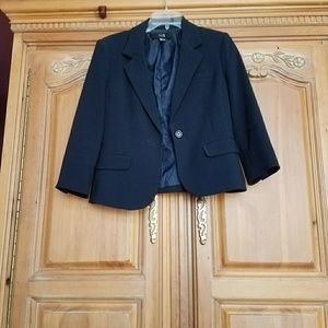 Forever 21 Cropped Navy Jacket